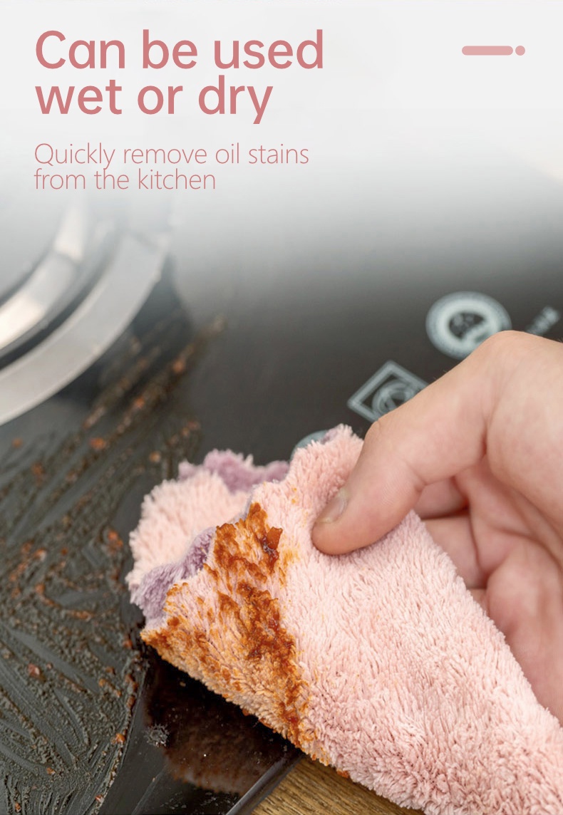 12pcs Polyester Kitchen dishwashing towel-4